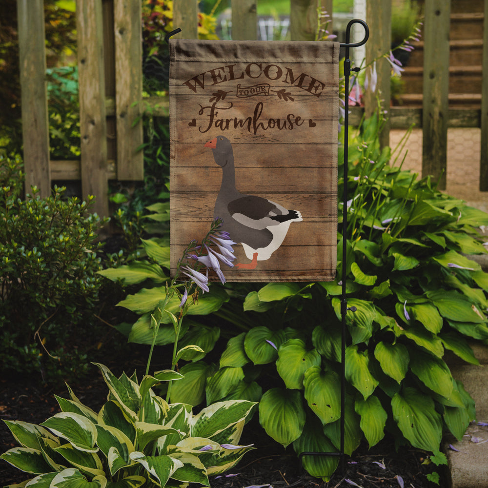 Toulouse Goose Welcome Garden Flag Mailbox Decorative Yard Banner Outside Patio Artwork for Flower Beds, Garden Size, Multicolor