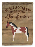 Pinto Horse Welcome Garden Flag Mailbox Decorative Yard Banner Outside Patio Artwork for Flower Beds, Garden Size, Multicolor