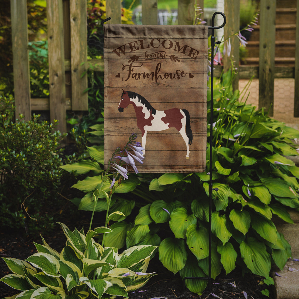 Pinto Horse Welcome Garden Flag Mailbox Decorative Yard Banner Outside Patio Artwork for Flower Beds, Garden Size, Multicolor