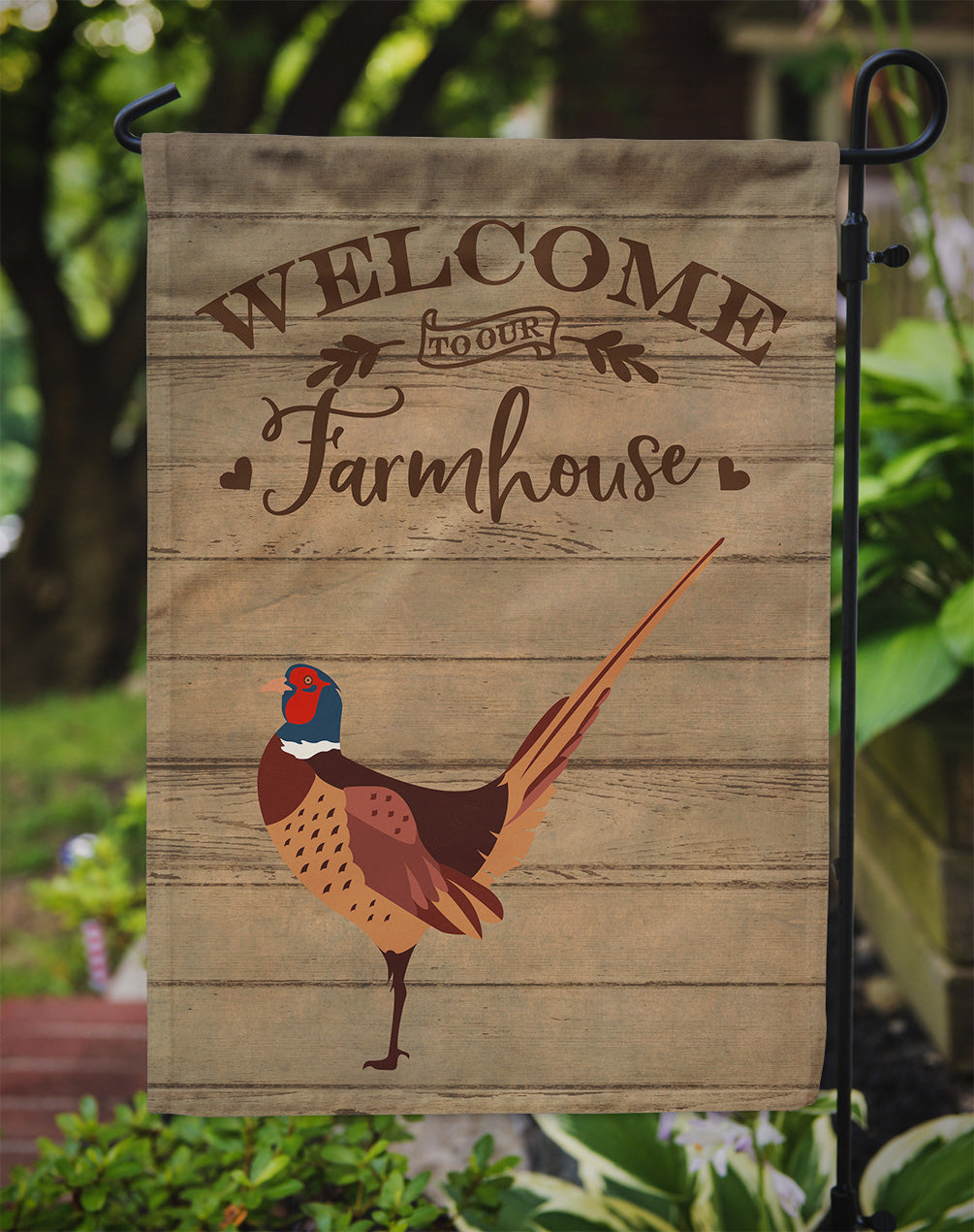 Ring-necked Common Pheasant Welcome Garden Flag Mailbox Decorative Yard Banner Outside Patio Artwork for Flower Beds, Garden Size, Multicolor
