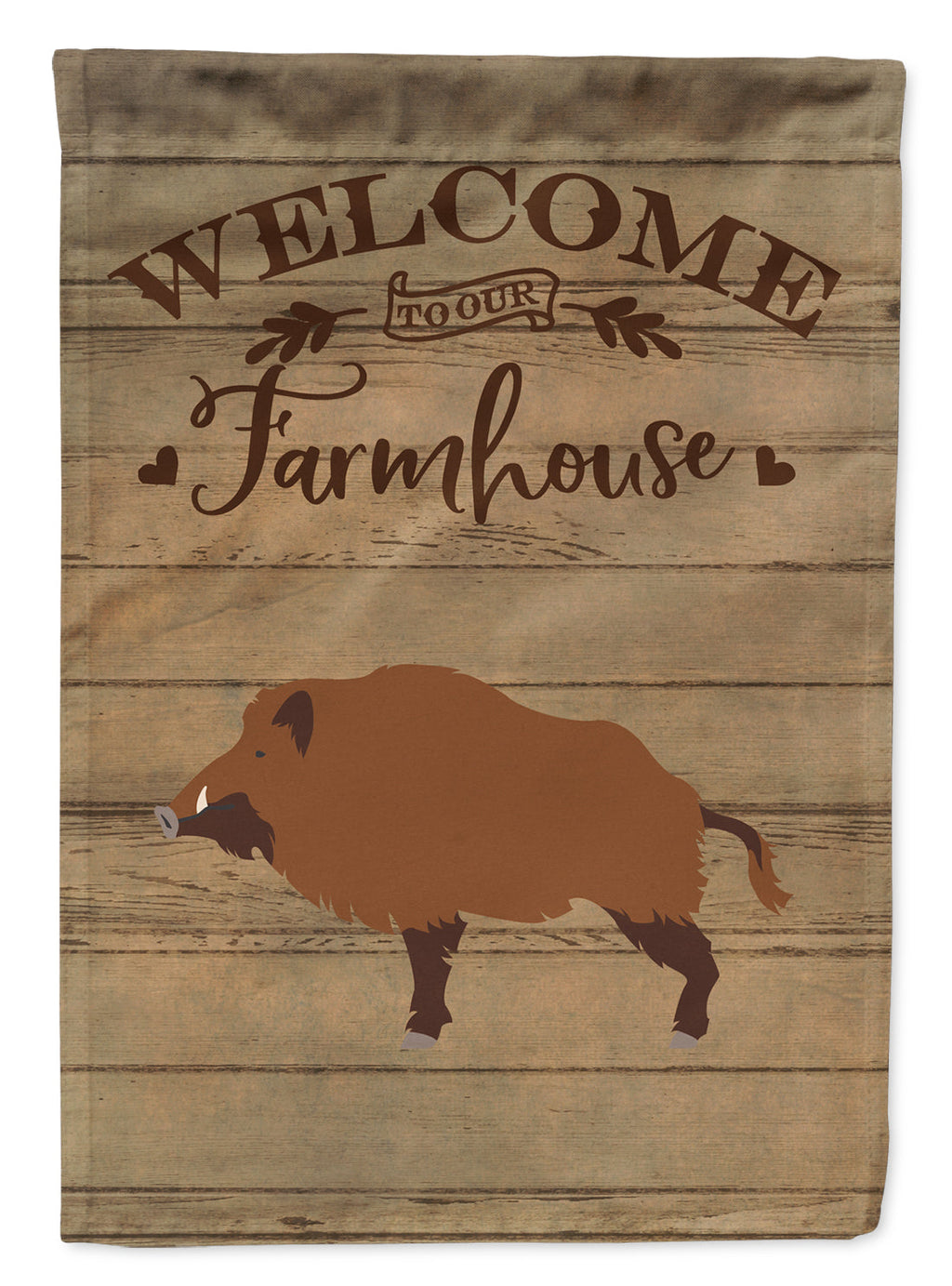 Wild Boar Pig Welcome Garden Flag Mailbox Decorative Yard Banner Outside Patio Artwork for Flower Beds, Garden Size, Multicolor