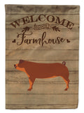 Duroc Pig Welcome Garden Flag Mailbox Decorative Yard Banner Outside Patio Artwork for Flower Beds, Garden Size, Multicolor