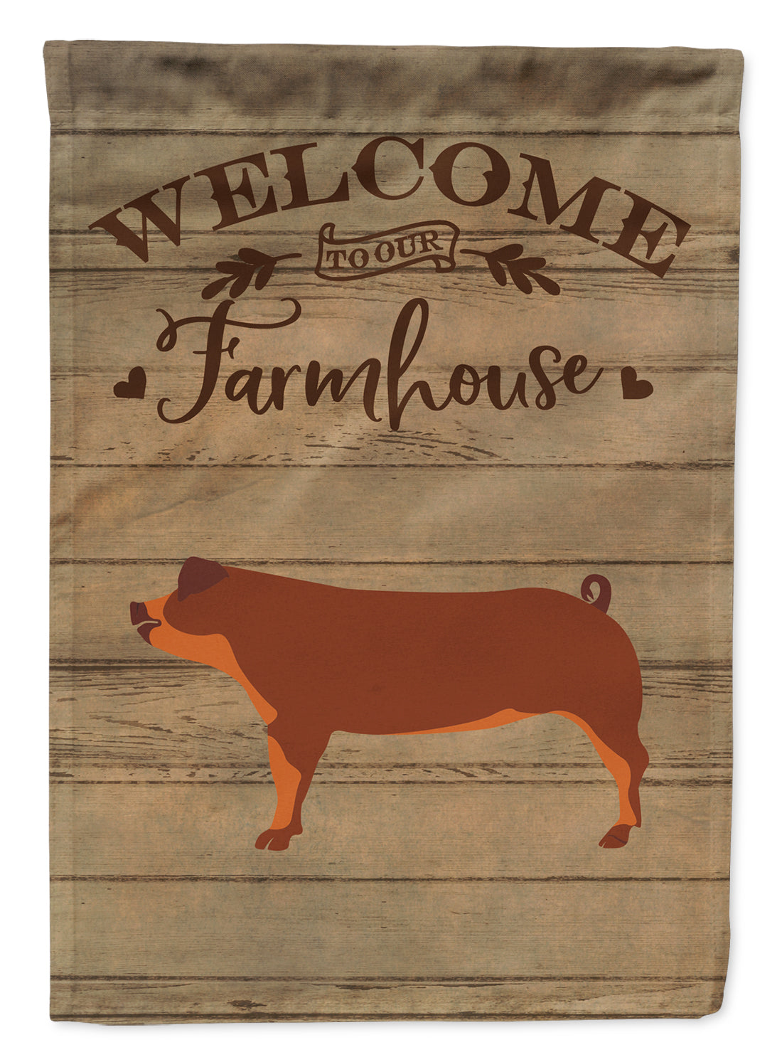 Duroc Pig Welcome Garden Flag Mailbox Decorative Yard Banner Outside Patio Artwork for Flower Beds, Garden Size, Multicolor