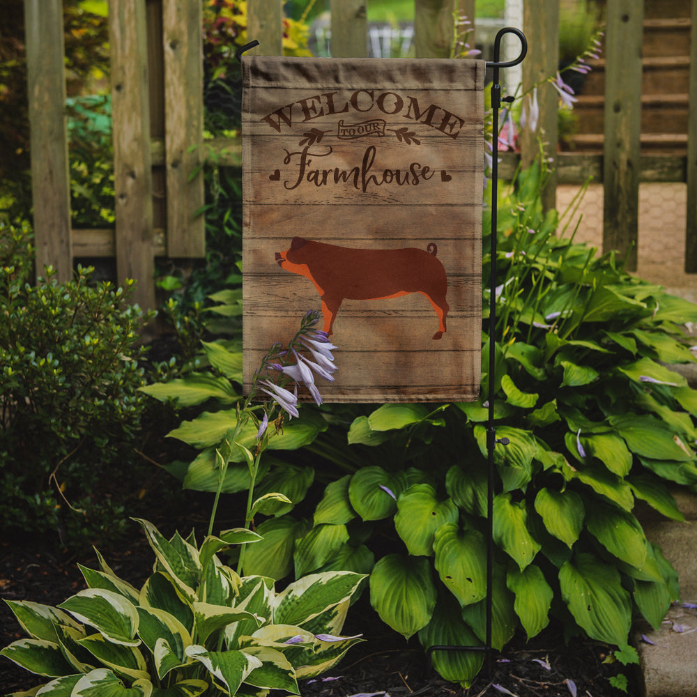 Duroc Pig Welcome Garden Flag Mailbox Decorative Yard Banner Outside Patio Artwork for Flower Beds, Garden Size, Multicolor