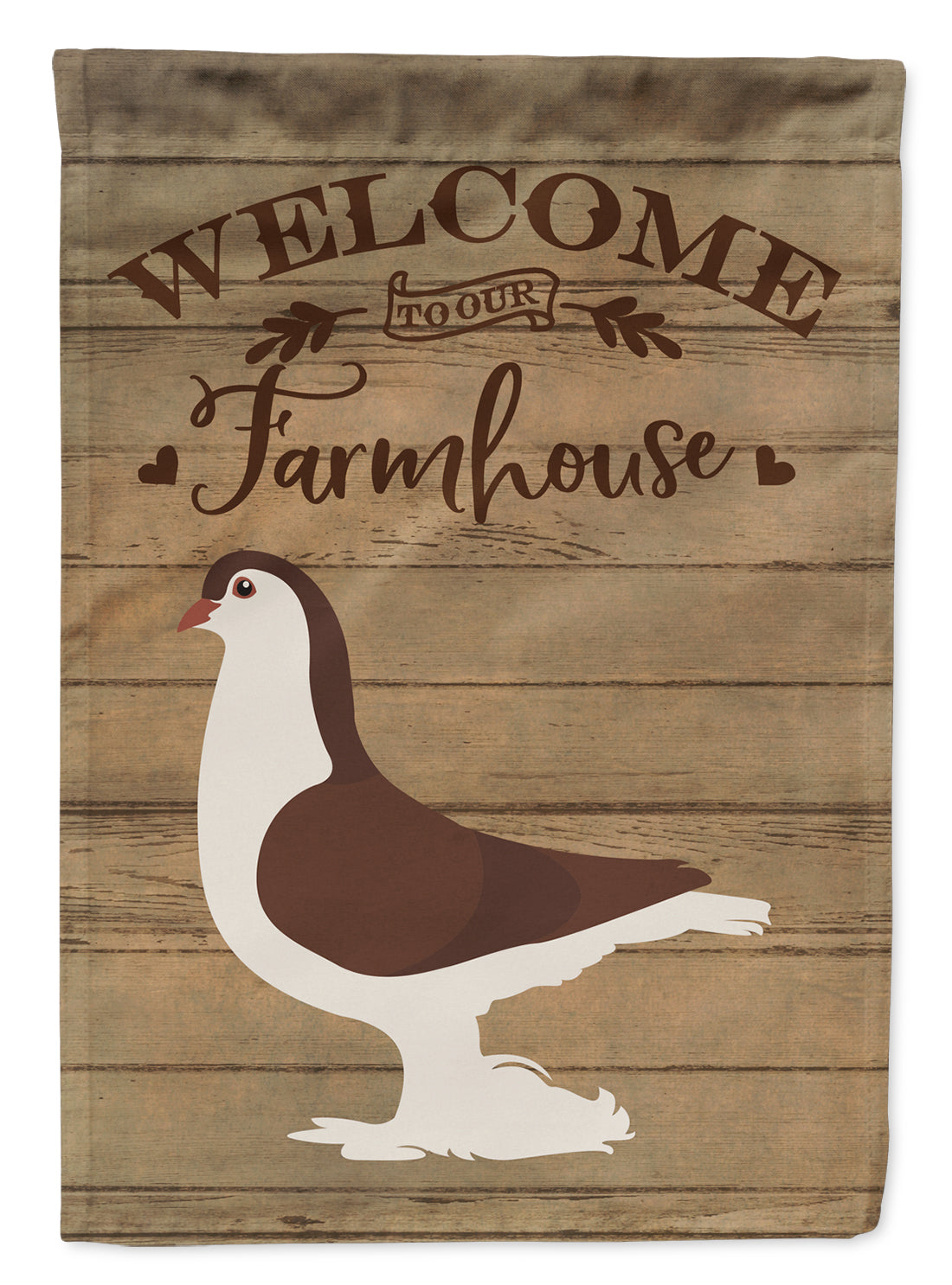 Large Pigeon Welcome Garden Flag Mailbox Decorative Yard Banner Outside Patio Artwork for Flower Beds, Garden Size, Multicolor