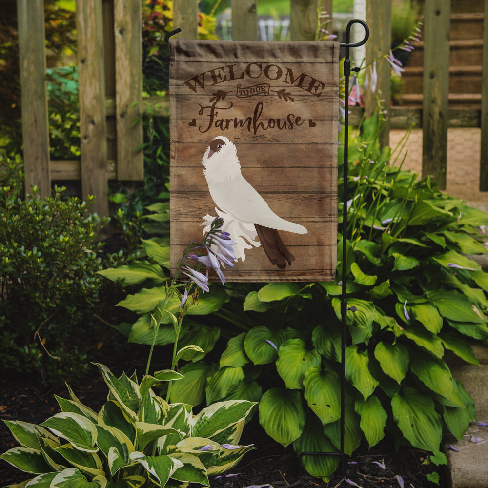 German Helmet Pigeon Welcome Garden Flag Mailbox Decorative Yard Banner Outside Patio Artwork for Flower Beds, Garden Size, Multicolor