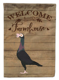 English Carrier Pigeon Welcome Garden Flag Mailbox Decorative Yard Banner Outside Patio Artwork for Flower Beds, Garden Size, Multicolor