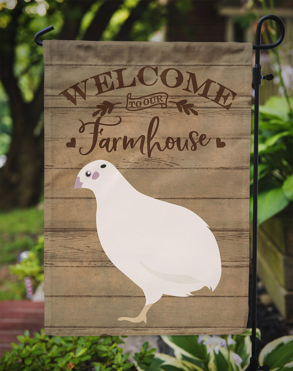 Texas Quail Welcome Garden Flag Mailbox Decorative Yard Banner Outside Patio Artwork for Flower Beds, Garden Size, Multicolor