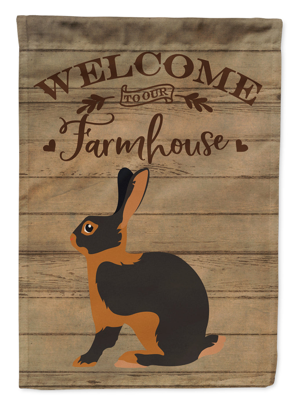 Tan Rabbit Welcome Garden Flag Mailbox Decorative Yard Banner Outside Patio Artwork for Flower Beds, Garden Size, Multicolor
