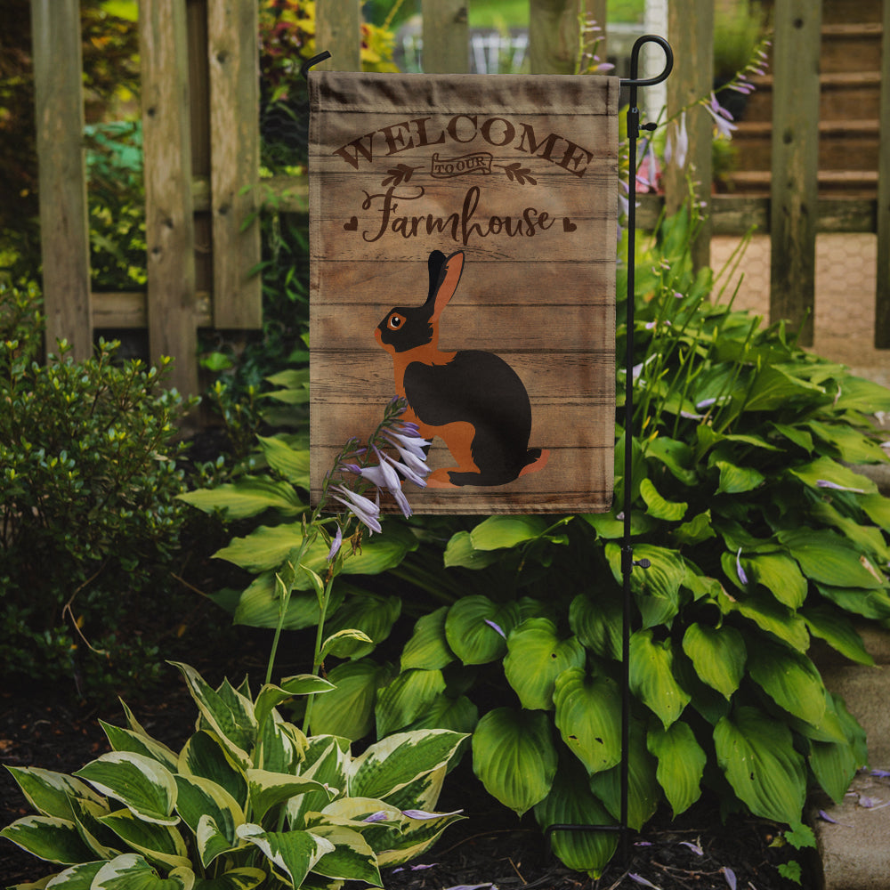 Tan Rabbit Welcome Garden Flag Mailbox Decorative Yard Banner Outside Patio Artwork for Flower Beds, Garden Size, Multicolor