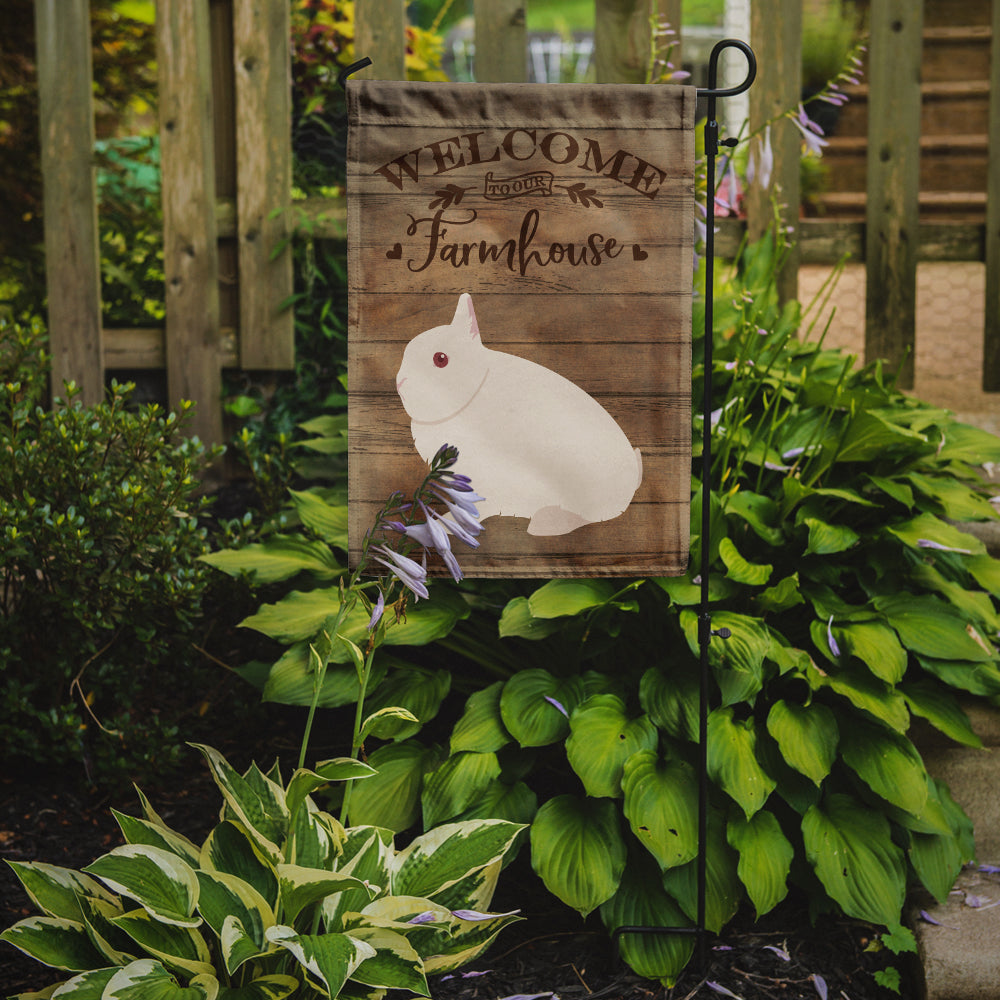 Hermelin Rabbit Welcome Garden Flag Mailbox Decorative Yard Banner Outside Patio Artwork for Flower Beds, Garden Size, Multicolor