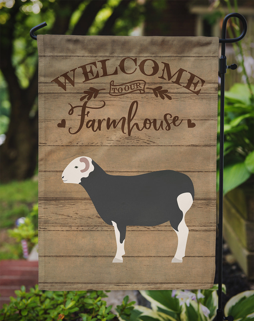 Herwick Sheep Welcome Garden Flag Mailbox Decorative Yard Banner Outside Patio Artwork for Flower Beds, Garden Size, Multicolor
