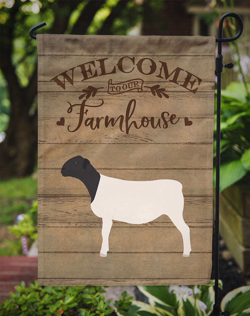 Dorper Sheep Welcome Garden Flag Mailbox Decorative Yard Banner Outside Patio Artwork for Flower Beds, Garden Size, Multicolor