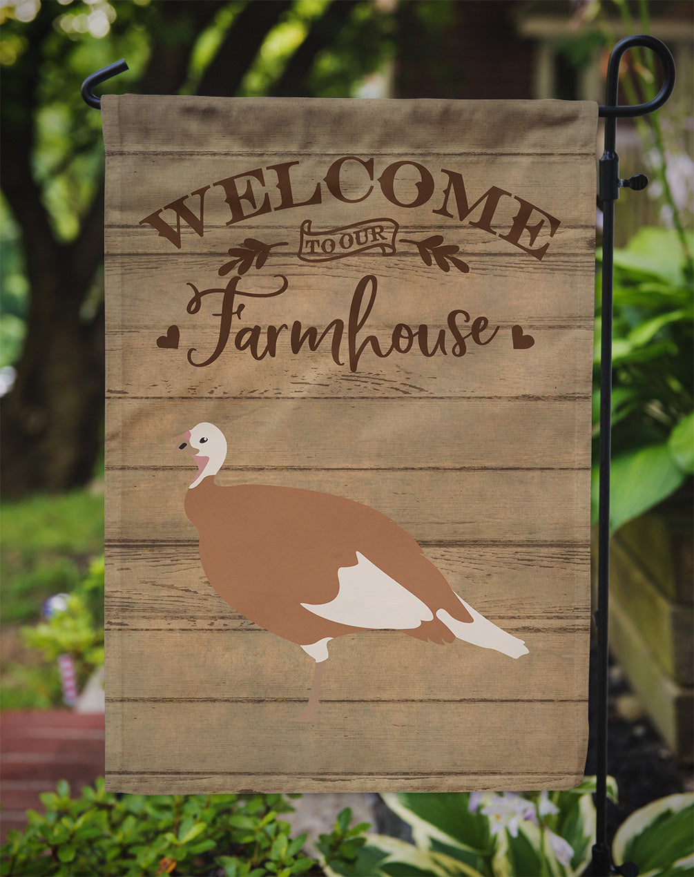 Jersey Buff Turkey Hen Welcome Garden Flag Mailbox Decorative Yard Banner Outside Patio Artwork for Flower Beds, Garden Size, Multicolor