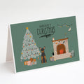 Manchester Terrier Christmas Everyone Greeting Cards Pack of 8 Blank Cards with Envelopes Whimsical A7 Size 5x7