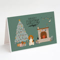Tricolor Beagle Christmas Everyone Greeting Cards Pack of 8 Blank Cards with Envelopes Whimsical A7 Size 5x7