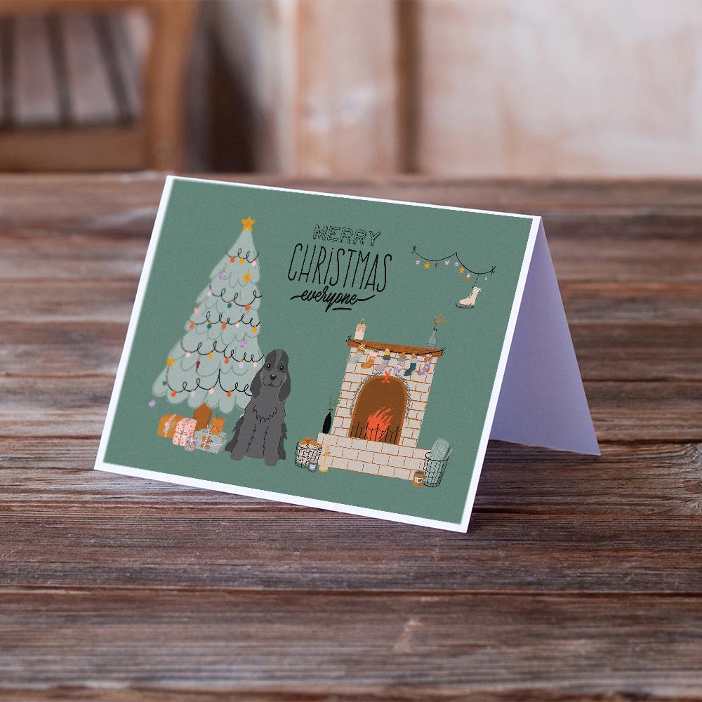Black Cocker Spaniel Christmas Everyone Greeting Cards Pack of 8 Blank Cards with Envelopes Whimsical A7 Size 5x7