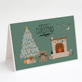 Tan Pekingese Christmas Everyone Greeting Cards Pack of 8 Blank Cards with Envelopes Whimsical A7 Size 5x7