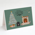 Black Pekingese Christmas Everyone Greeting Cards Pack of 8 Blank Cards with Envelopes Whimsical A7 Size 5x7