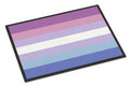 Bigender Pride Doormat Indoor Outdoor 24H X 36W Front Door Mat Rugs for Entryway, Non Slip Washable Low Pile,
