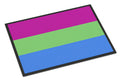 Polisexual Pride Doormat Indoor Outdoor 18H X 27W Front Door Mat Rugs for Entryway, Non Slip Washable