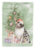 Australian Shepherd #2 Christmas Presents and Tree Garden Flag Mailbox Decorative Yard Banner Outside Patio Artwork for Flower Beds, Garden Size, Multicolor