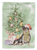 Dachshund Black Tan Christmas Presents and Tree Garden Flag Mailbox Decorative Yard Banner Outside Patio Artwork for Flower Beds, Garden Size, Multicolor