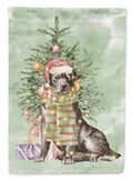 Labrador Retriever Black Christmas Presents and Tree Garden Flag Mailbox Decorative Yard Banner Outside Patio Artwork for Flower Beds, Garden Size, Multicolor