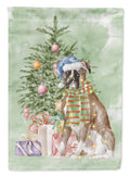 Boxer Christmas Presents and Tree Garden Flag Mailbox Decorative Yard Banner Outside Patio Artwork for Flower Beds, Garden Size, Multicolor