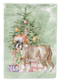 Boxer Puppy #2 Christmas Presents and Tree Garden Flag Mailbox Decorative Yard Banner Outside Patio Artwork for Flower Beds, Garden Size, Multicolor
