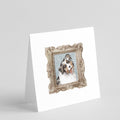 Australian Shepherd Merle Tongue Out Pretty as a Picture Square Greeting Cards and Envelopes Pack of 8 Blank Cards with Envelopes Blank Thank You Note Greeting Cards Stationery