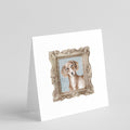Dachsund Shorthaired Front View Pretty as a Picture Square Greeting Cards and Envelopes Pack of 8 Blank Cards with Envelopes Blank Thank You Note Greeting Cards Stationery