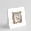Dachsund Longhaired Red Puppy Front View Pretty as a Picture Square Greeting Cards and Envelopes Pack of 8 Blank Cards with Envelopes Blank Thank You Note Greeting Cards Stationery