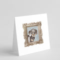 Dachsund Shorthaired Black Tan Puppy Pretty as a Picture Square Greeting Cards and Envelopes Pack of 8 Blank Cards with Envelopes Blank Thank You Note Greeting Cards Stationery