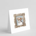 Jack Russell Terrier Tricolor Front View Pretty as a Picture Square Greeting Cards and Envelopes Pack of 8 Blank Cards with Envelopes Blank Thank You Note Greeting Cards Stationery