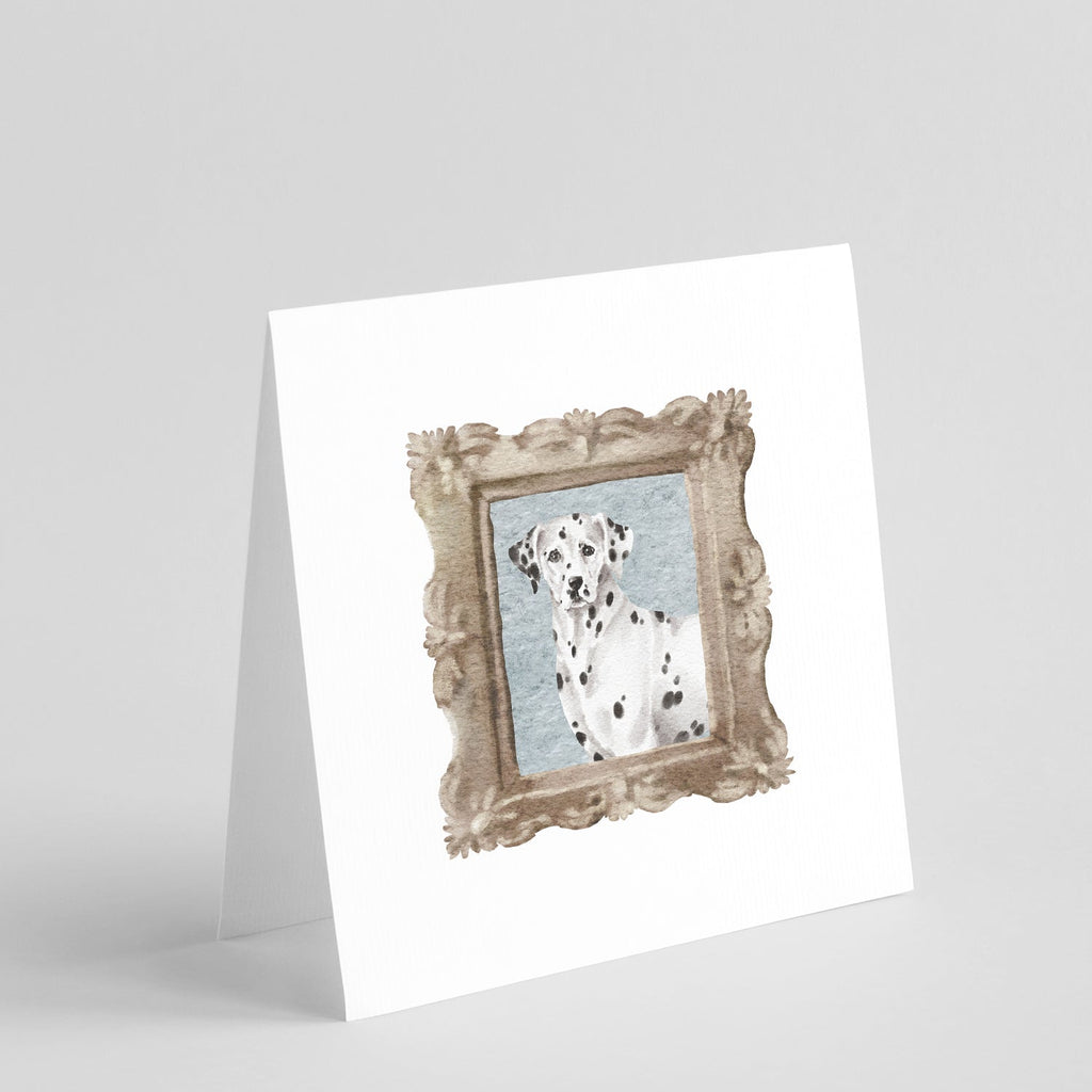 Dalmatian Front View Pretty as a Picture Square Greeting Cards and Envelopes Pack of 8 Blank Cards with Envelopes Blank Thank You Note Greeting Cards Stationery