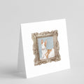 Ibizan Hound Front View 3 Pretty as a Picture Square Greeting Cards and Envelopes Pack of 8 Blank Cards with Envelopes Blank Thank You Note Greeting Cards Stationery