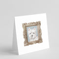 West Highland White Terrier Front View 2 Pretty as a Picture Square Greeting Cards and Envelopes Pack of 8 Blank Cards with Envelopes Blank Thank You Note Greeting Cards Stationery