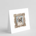 Briard Tawny Puppy Side View Pretty as a Picture Square Greeting Cards and Envelopes Pack of 8 Blank Cards with Envelopes Blank Thank You Note Greeting Cards Stationery