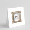 Bichon Frise Side View 2 Pretty as a Picture Square Greeting Cards and Envelopes Pack of 8 Blank Cards with Envelopes Blank Thank You Note Greeting Cards Stationery