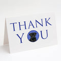 Pug Black #2 Thank You Greeting Cards Pack of 8 Blank Cards with Envelopes Whimsical A7 Size 5x7