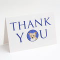 Yorkie Parti Thank You Greeting Cards Pack of 8 Blank Cards with Envelopes Whimsical A7 Size 5x7