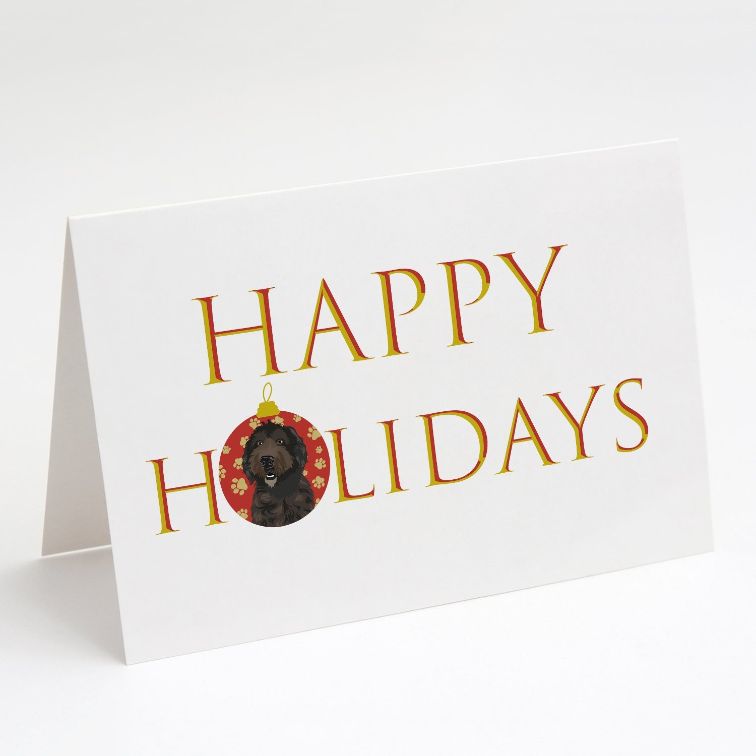 Doodle Chocolate #1 Happy Holidays Greeting Cards Pack of 8 Blank Cards with Envelopes Whimsical A7 Size 5x7