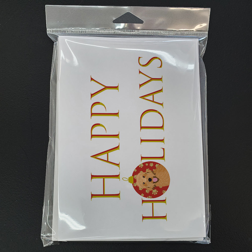 Doodle Liver #4 Happy Holidays Greeting Cards Pack of 8 Blank Cards with Envelopes Whimsical A7 Size 5x7