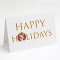 Siberian Husky Silver and White #1 Happy Holidays Greeting Cards Pack of 8 Blank Cards with Envelopes Whimsical A7 Size 5x7