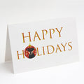 Rottweiler Black and Tan #3 Happy Holidays Greeting Cards Pack of 8 Blank Cards with Envelopes Whimsical A7 Size 5x7