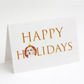 Shih-Tzu Gold #7 Happy Holidays Greeting Cards Pack of 8 Blank Cards with Envelopes Whimsical A7 Size 5x7
