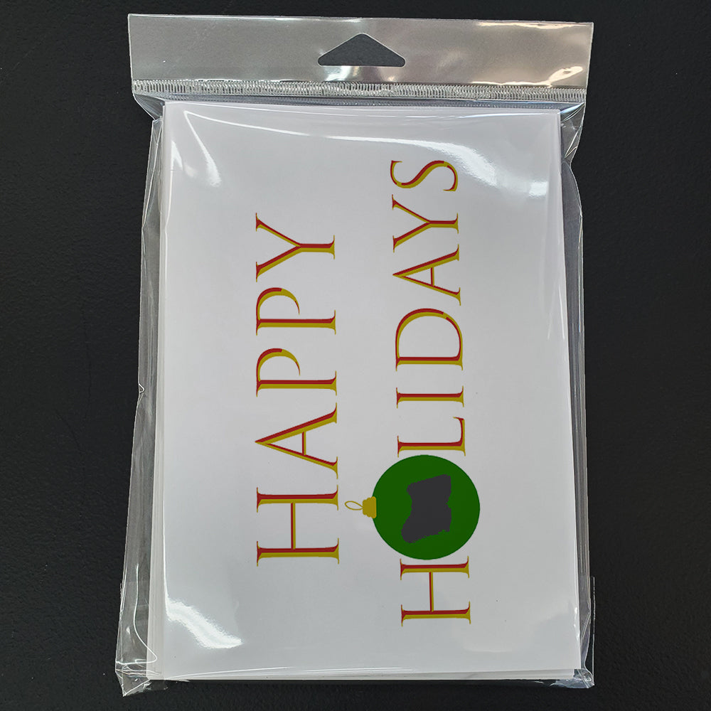 Puli Happy Holidays Greeting Cards Pack of 8 Blank Cards with Envelopes Whimsical A7 Size 5x7