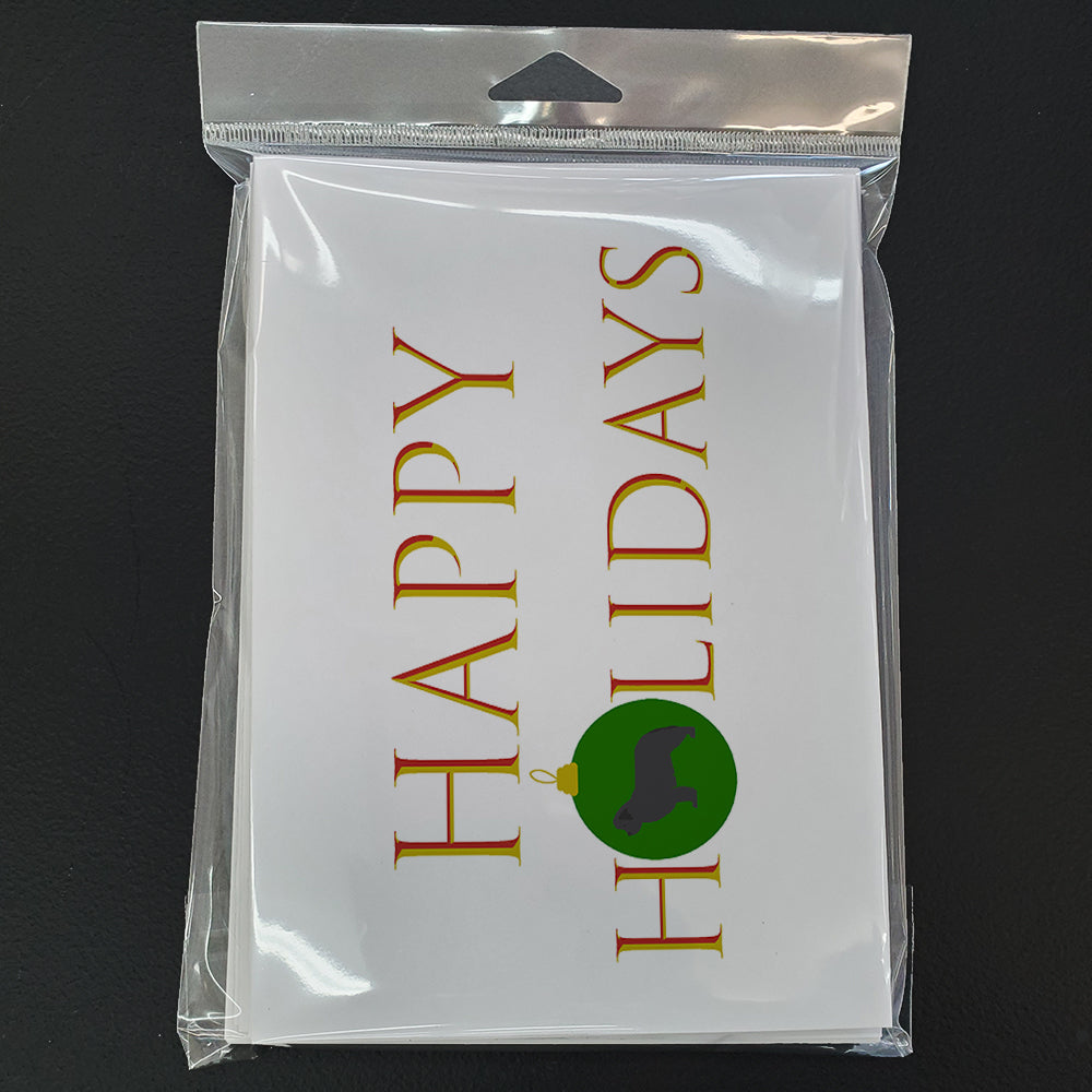 Newfoundland Happy Holidays Greeting Cards Pack of 8 Blank Cards with Envelopes Whimsical A7 Size 5x7
