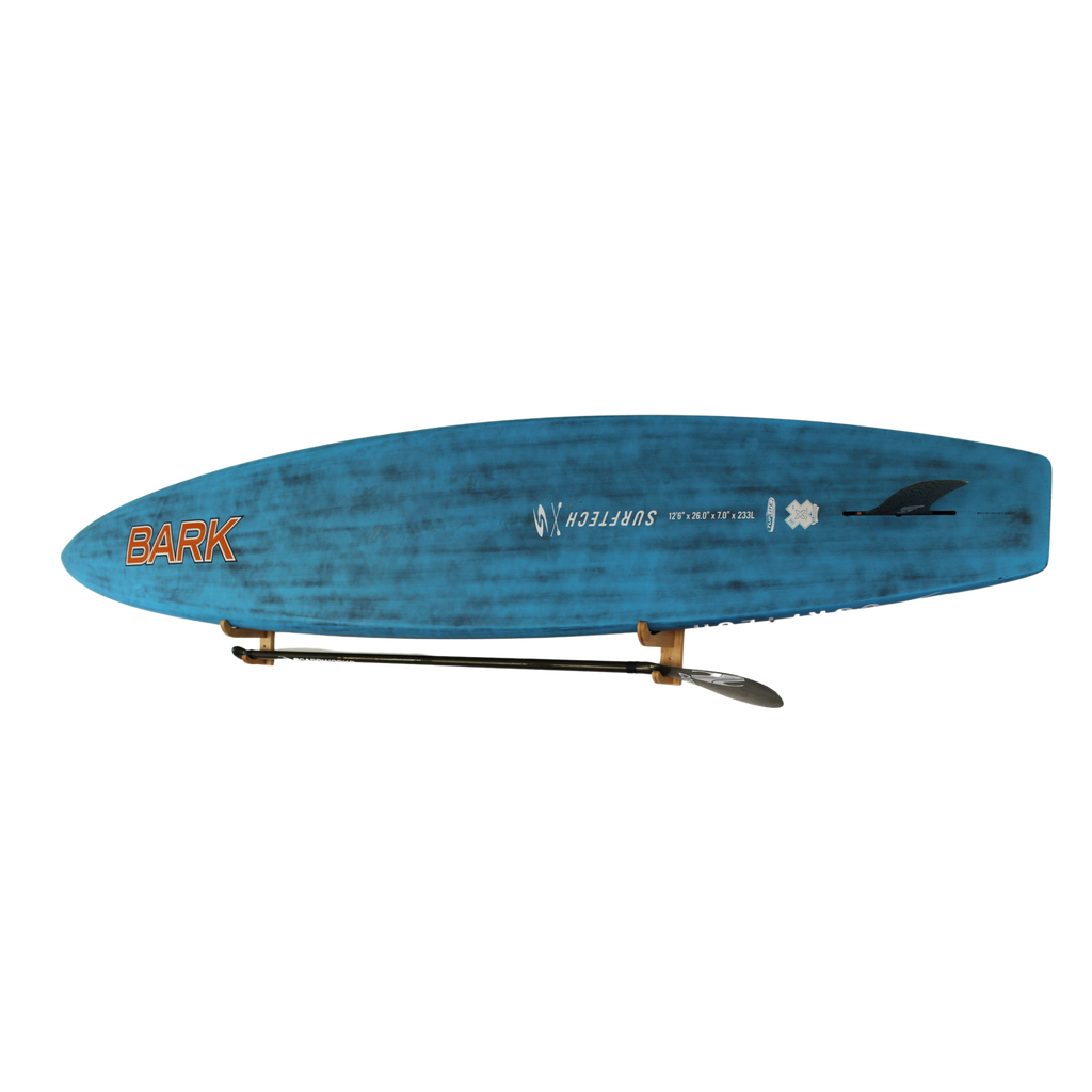 Bamboo SUP Wall Mount with Paddle Rack